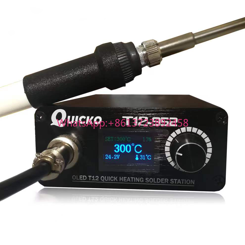 Soldering Station T12 Oled - 急速加熱T12-952はんだごてステーション、電子工作用はんだごて、最新版OLEDデジタル表示はんだごてステーション