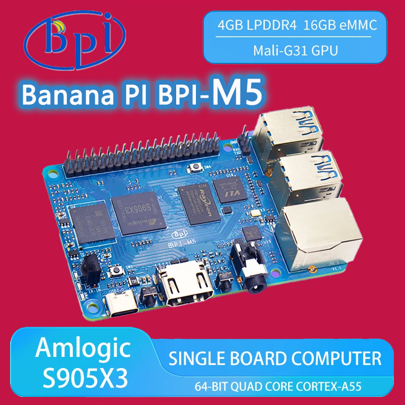 バナナパイ BPI-M5 Amlogic S905X3 クア - Banana Pi Bpi-M5 のレビューと価格