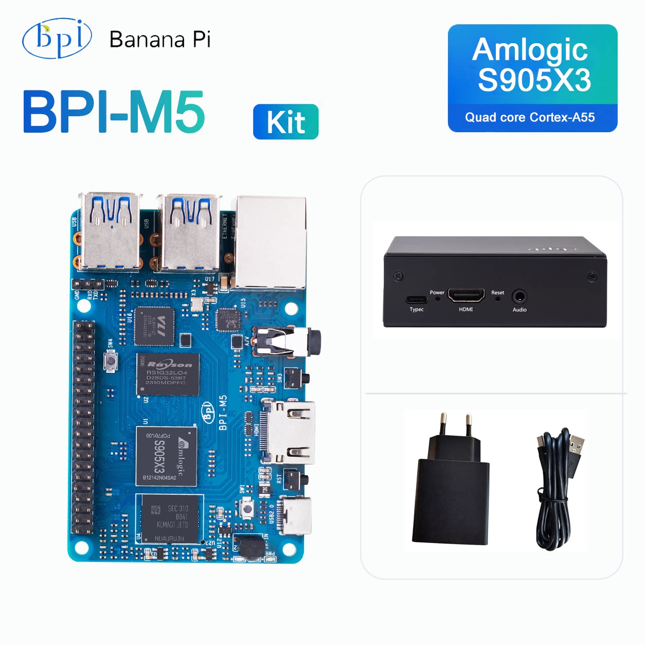 バナナパイ BPI-M5 開発ボード ホットセールバンドル（ - Banana Pi Bpi-M5 のレビューと価格