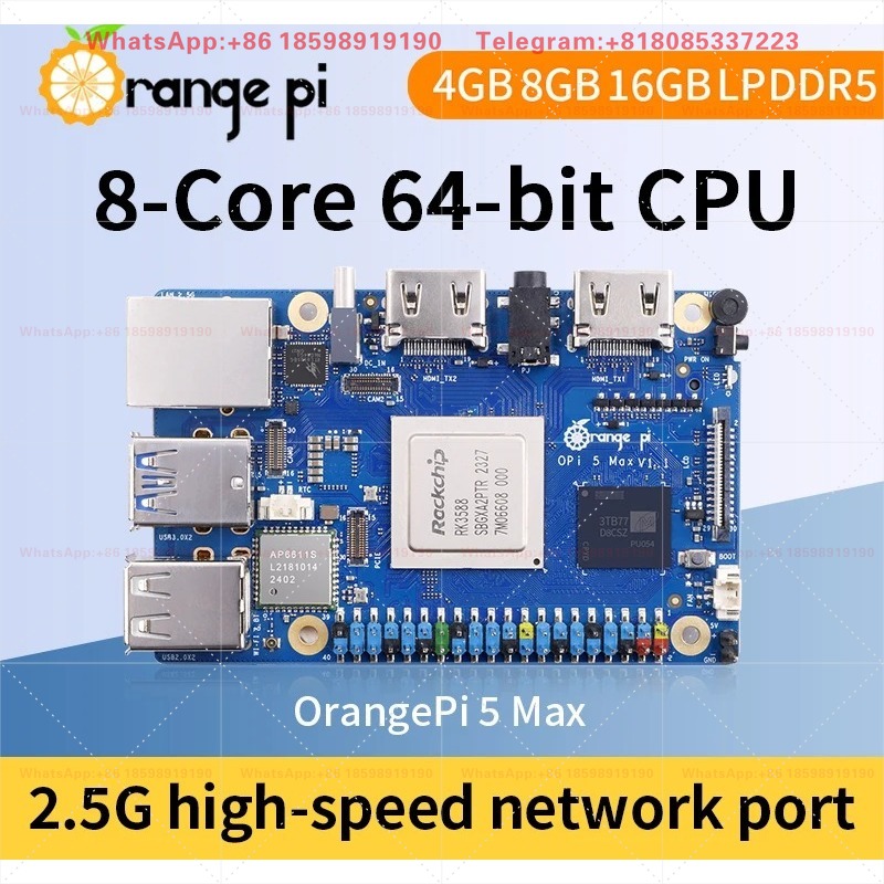 Orange Pi 5 Max 8GB / 16GB RAM - Orange Pi 5 Plus 16Gb のレビューと価格