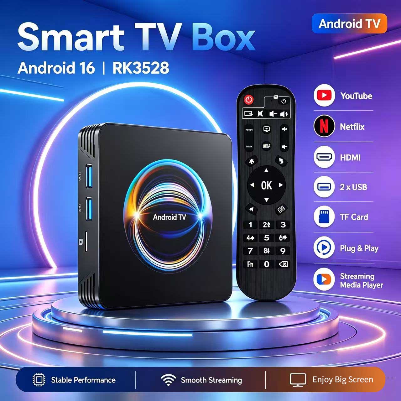Android 16 X66 TVボックス、RK3528クア - Khadas Vim4 8Gb のレビューと価格